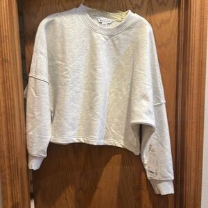 Athleta easy fleece dolman crop sweatshirt